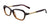 EasyClip EC336 Eyeglasses with Clip-on Sunglasses | Size 52 / Gradient Brown
