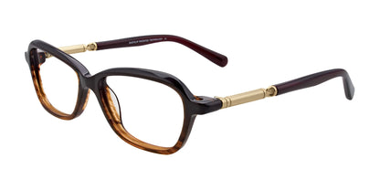 EasyClip EC336 Eyeglasses with Clip-on Sunglasses Gradient Brown