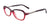 EasyClip EC336 Eyeglasses with Clip-on Sunglasses | Size 52 / Gradient Red
