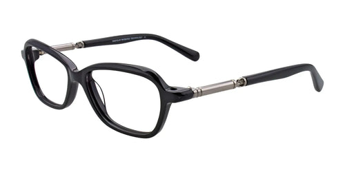EasyClip EC336 Eyeglasses with Clip-on Sunglasses / Size 52 / Black
