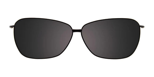 EasyClip EC336 Eyeglasses with Clip-on Sunglasses / Size 52 / Black