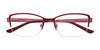 EasyClip EC370 Eyeglasses with Clip-on Sunglasses | Size 51 / Matt Red & Light Pink