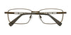 EasyClip EC371 Eyeglasses with Clip-on Sunglasses | Size 55 / Satin Steelblue