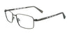 EasyClip EC371 Eyeglasses with Clip-on Sunglasses | Size 55 / Satin Grey