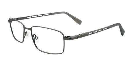 EasyClip EC371 Eyeglasses with Clip-on Sunglasses Satin Grey