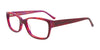 EasyClip EC375 Eyeglasses with Clip-on Sunglasses | Size 55 / Dark Red & Marbled Pearl Purple & Red
