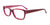 EasyClip EC375 Eyeglasses with Clip-on Sunglasses | Size 55 / Dark Red & Marbled Pearl Purple & Red