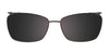 EasyClip EC375 Eyeglasses with Clip-on Sunglasses | Size 55 / Dark Brown & Pearl Cream