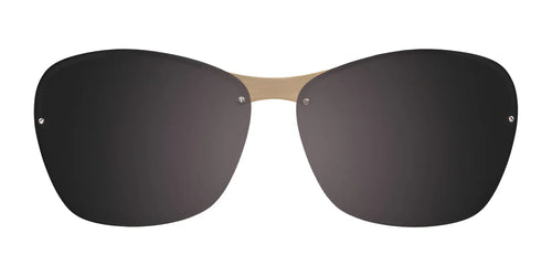 EasyClip EC376 Eyeglasses with Clip-on Sunglasses / Size 52 / Black & Light Gold