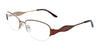EasyClip EC391 Eyeglasses with Clip-on Sunglasses | Size 55 / Satin Brown