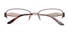 EasyClip EC391 Eyeglasses with Clip-on Sunglasses | Size 55 / Satin Brown