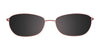 EasyClip EC391 Eyeglasses with Clip-on Sunglasses | Size 55 / Satin Brown