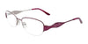 EasyClip EC391 Eyeglasses with Clip-on Sunglasses | Size 55 / Satin Plum