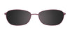 EasyClip EC391 Eyeglasses with Clip-on Sunglasses | Size 55 / Satin Brown
