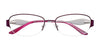 EasyClip EC391 Eyeglasses with Clip-on Sunglasses | Size 55 / Satin Brown