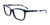 EasyClip EC395 Eyeglasses with Clip-on Sunglasses | Size 54 / Dark Plum & Blue & White & Lilac