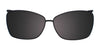 EasyClip EC395 Eyeglasses with Clip-on Sunglasses | Size 54 / Black & Pearl Cream & Blue & Crystal