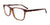 EasyClip EC397 Eyeglasses with Clip-on Sunglasses | Size 55 / Light Brown & Purple