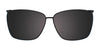 EasyClip EC397 Eyeglasses with Clip-on Sunglasses | Size 55 / Blue & Orange