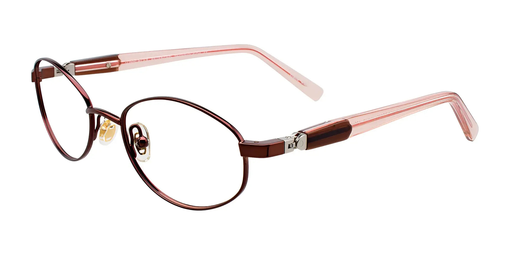 EasyClip EC399 Eyeglasses Shiny Dark Brown