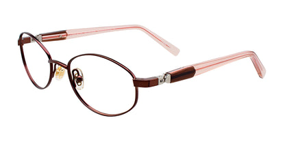 EasyClip EC399 Eyeglasses Shiny Dark Brown