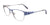 EasyClip EC405 Eyeglasses with Clip-on Sunglasses | Size 52 / Satin Light Blue & Shiny Silver
