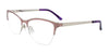 EasyClip EC407 Eyeglasses with Clip-on Sunglasses | Size 53 / Light Pink & Shiny Silver