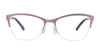 EasyClip EC407 Eyeglasses with Clip-on Sunglasses | Size 53 / Copper & Shiny Gold