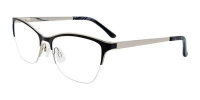 EasyClip EC407 Eyeglasses with Clip-on Sunglasses | Size 53