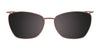 EasyClip EC407 Eyeglasses with Clip-on Sunglasses | Size 53 / Clip Only (Color №030)