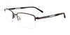 EasyClip EC408 Eyeglasses with Clip-on Sunglasses | Size 53 / Satin Dark Brown