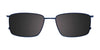 EasyClip EC408 Eyeglasses with Clip-on Sunglasses | Size 53 / Satin Black