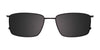 EasyClip EC408 Eyeglasses with Clip-on Sunglasses | Size 53 / Satin Black