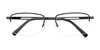 EasyClip EC408 Eyeglasses with Clip-on Sunglasses | Size 53 / Satin Black