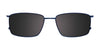 EasyClip EC408 Eyeglasses with Clip-on Sunglasses | Size 53 / Clip Only (Color №050)