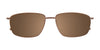 EasyClip EC411 Eyeglasses with Clip-on Sunglasses | Size 55 / Satin Black