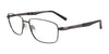 EasyClip EC411 Eyeglasses with Clip-on Sunglasses | Size 55 / Satin Gunmetal