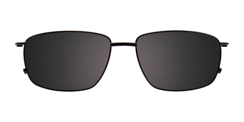 EasyClip EC411 Eyeglasses with Clip-on Sunglasses / Size 55 / Satin Black