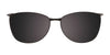 EasyClip EC414 Eyeglasses with Clip-on Sunglasses | Size 52 / Satin Brown & Beige