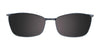 EasyClip EC415 Eyeglasses with Clip-on Sunglasses | Size 51 / Satin Dark Blue