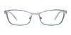 EasyClip EC415 Eyeglasses with Clip-on Sunglasses | Size 51 / Satin Dark Blue