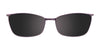 EasyClip EC415 Eyeglasses with Clip-on Sunglasses | Size 51 / Satin Dark Blue