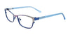 EasyClip EC415 Eyeglasses with Clip-on Sunglasses | Size 51 / Satin Dark Blue