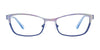 EasyClip EC415 Eyeglasses with Clip-on Sunglasses | Size 51 / Satin Dark Blue