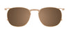 EasyClip EC420 Eyeglasses with Clip-on Sunglasses | Size 49 / Brushed Gold & Tortoise