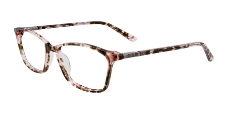 EasyClip EC421 Eyeglasses with Clip-on Sunglasses Brown & Crystal Marbled