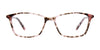 EasyClip EC421 Eyeglasses with Clip-on Sunglasses | Size 52 / Blue & Crystal Blue Marbled