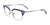 EasyClip EC423 Eyeglasses with Clip-on Sunglasses | Size 49 / Blue Marbled & Gunmetal