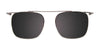 EasyClip EC423 Eyeglasses with Clip-on Sunglasses | Size 49 / Blue Marbled & Gunmetal