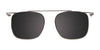 EasyClip EC423 Eyeglasses with Clip-on Sunglasses | Size 49 / Blue Marbled & Gunmetal